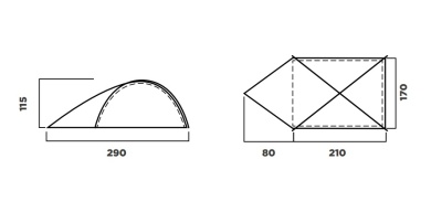Палатка RedFox Fox Explorer V2 (оранжевая)1