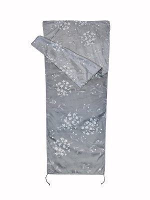 Вкладыш Terra в спальник-кокон (175х80/60 см) микрофибра (серый)