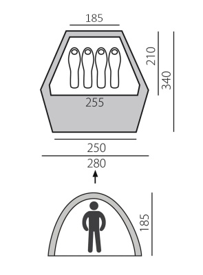 Палатка-шатер BTrace Home 4 быстросборная (зеленая)2