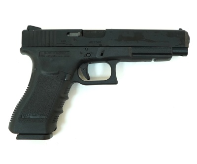 Модель пистолета (WE) GLOCK-34 gen3 Black металл слайд
