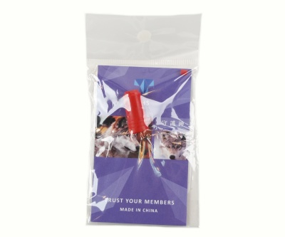 Резинка хоп-ап SHS AHU-0007 красная, с 3-мя линиями на поверхности (60 degree)