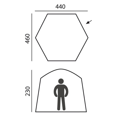 Палатка-шатер BTrace Castle быстросборная (зеленая)2