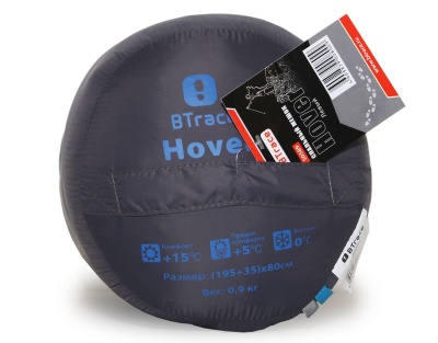 Спальный мешок BTrace Hover (серый/синий) правый22