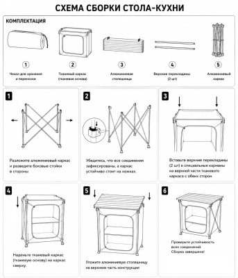 Кухня-стол кемпинговая ADR Kitchen Mini, ADF-10028