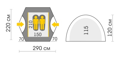 Палатка Talberg BOYARD 2 green2