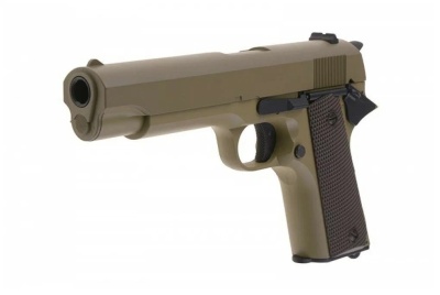 Модель пистолета Cyma CM123 Colt 1911 электр. Tan