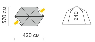 Дно под палатку Talberg Arbour21