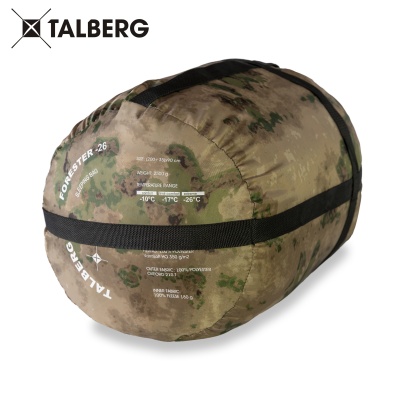 Спальный мешок Talberg FORESTER (-26C) Туман, левый23