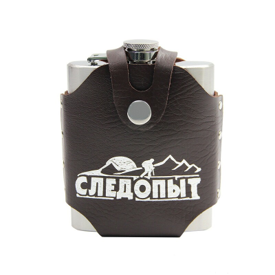 Фляга Следопыт Freezly в кож. чехле, 200 мл BD-F13 - Магазин снаряжения для активного отдыха «Адреналин спорт».