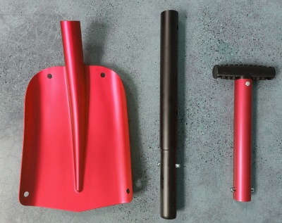 Лопата лавинная складная (красная)28