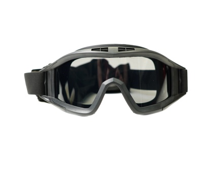 Очки защитные Airsoft Desert Locust Style 3 сменные линзы PC Black