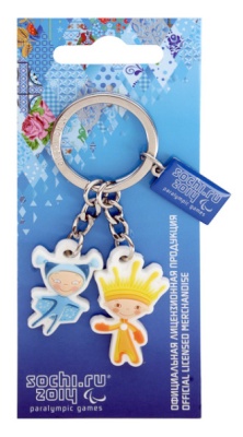 Брелок Сочи ПВХ Паралимпийские талисманы Лучик и Снежинка - Магазин снаряжения для активного отдыха «Адреналин спорт».