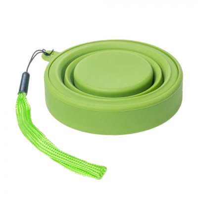 Стакан Tramp 180мл. силикон, с крышкой (олива) TRC-0833