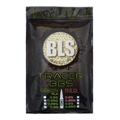 Шары BLS 0,28 Tracer Green 1кг (3500 шт.) страйкбол (airsoft)