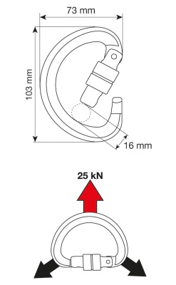 Карабин CAMP Triad Lock22