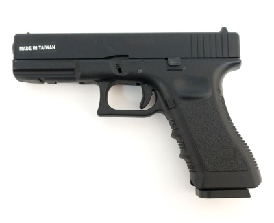 Модель пистолета (KJW) GLOCK G17 GAS Black
