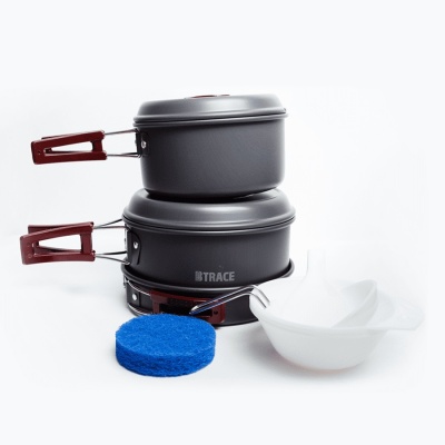 Набор посуды BTrace 2-3 персоны (анодированный алюминий)21