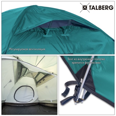 Палатка Talberg MALM 4 green31