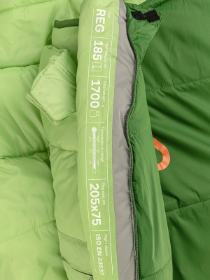 Спальный мешок Kanrock Aurora -5 (regular, green) правый26