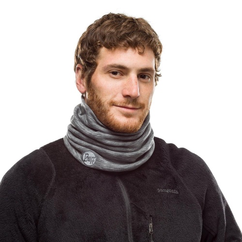 Бандана Buff Heavyweight Merino Wool Fog Grey Multi Stripes 2