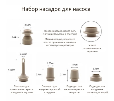 Насос портативный ADR Tiny Air Pump (sand)24