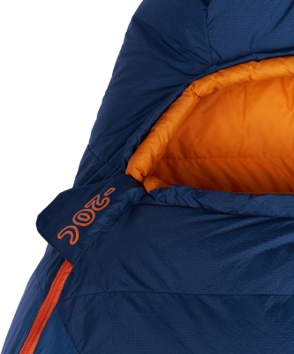 Спальный мешок RedFox Yeti -20C (Long, деним/оранж) левый23