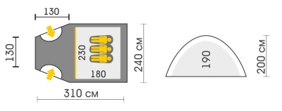 Палатка Talberg BIGLESS 3 green6