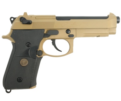 Модель пистолета WE-M009-TAN Beretta M92F, рельса Tan