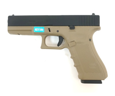 Модель пистолета WE Glock-17 gen4 WE-G001B-TAN металл Tan