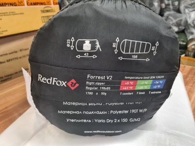 Спальный мешок RedFox F&T V2 (Long, т.синий) L УЦЕНКА1