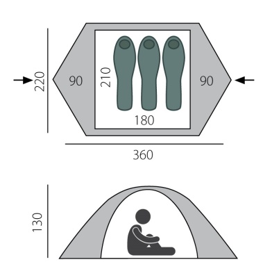 Палатка BTrace Cloud 33