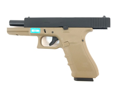 Модель пистолета WE Glock-17 gen4 WE-G001B-TAN металл Tan