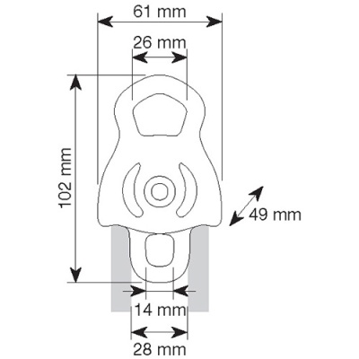 Ролик CAMP Dryad двойной2