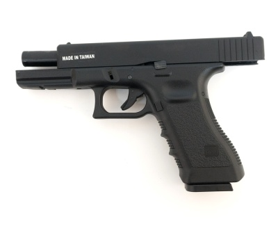 Модель пистолета (KJW) GLOCK G17 GAS Black