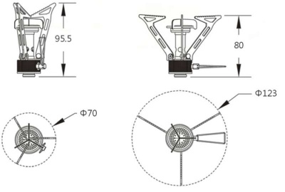 Горелка газовая Fire Maple FMS-1035